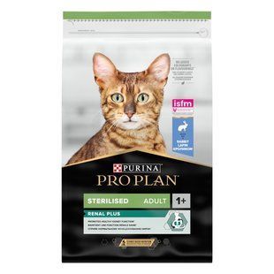 Сухий корм Pro Plan Sterilised Adult 1+ для котів з кроликом, 10 кг 00-00018724 фото