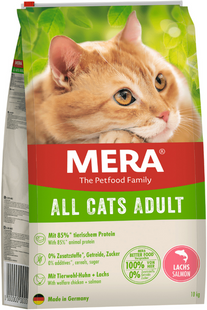 Корм сухий для котів MERA Cats All Adult Salmon Lachs ЛОСОСЬ 10 КГ 00-00011121 фото