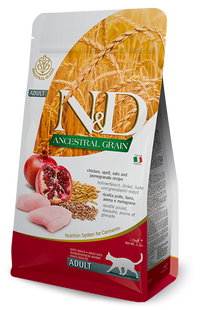 Корм сухий для котів Farmina LOW GRAIN з куркою та гранатом 10 кг 00-00015847 фото